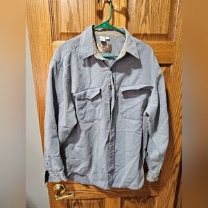 The Territory Ahead Light Gray Shirt Jacket